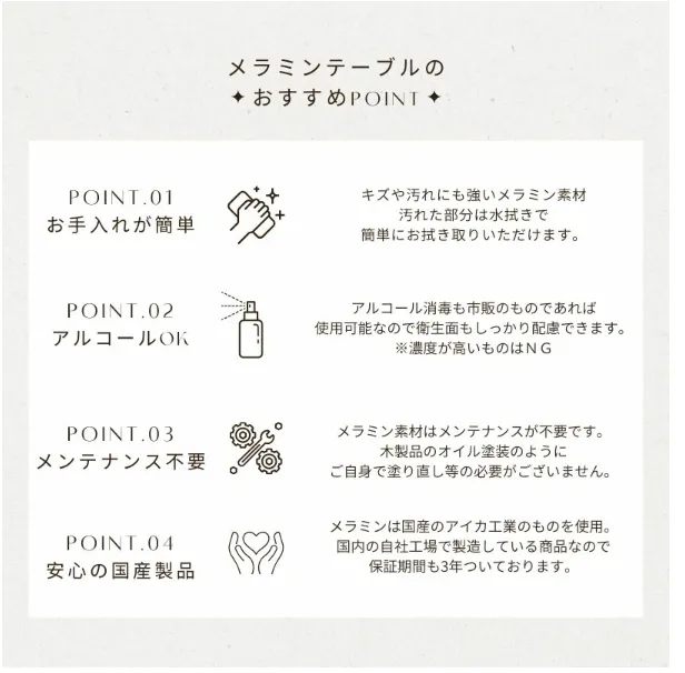 河口家具製作所_moon_メラミンのポイント