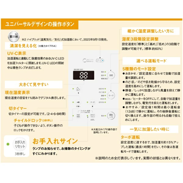 UF-HS1026RV ユニバーサルデザイン操作パネル