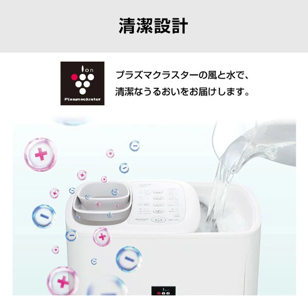 HV-T75 プラズマクラスターの風と水で清潔設計
