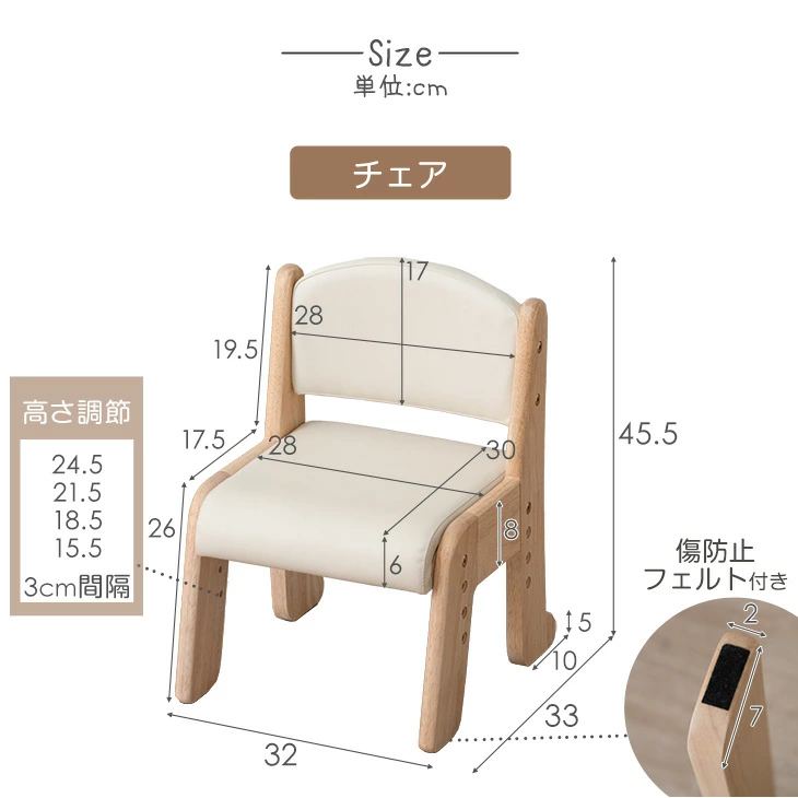 チェアサイズ