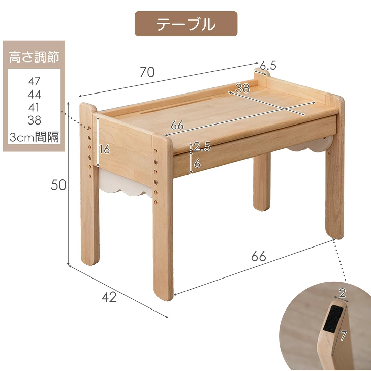 テーブルサイズ