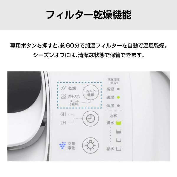 HV-T75 フィルター乾燥機能