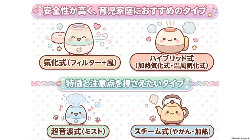 加湿器の種類と選び方