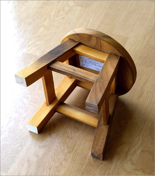 木製スツール しろくまスツール　子ども椅子