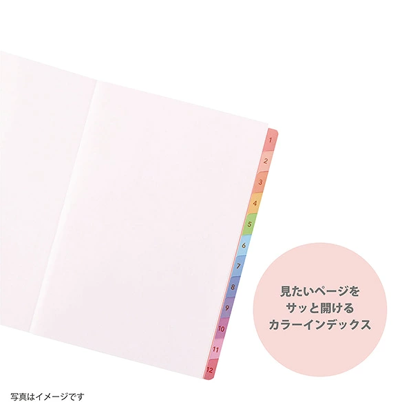 クツワ 家族手帳 カラーインデックス