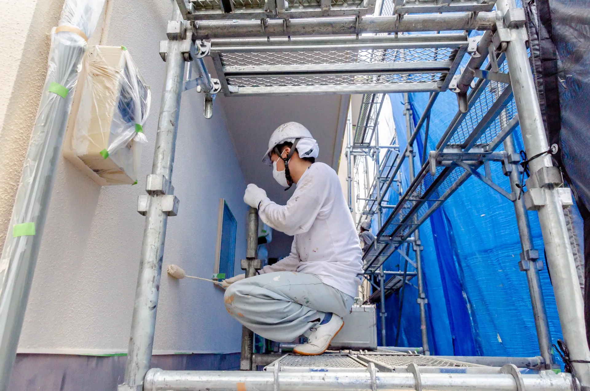 Exterior wall painting